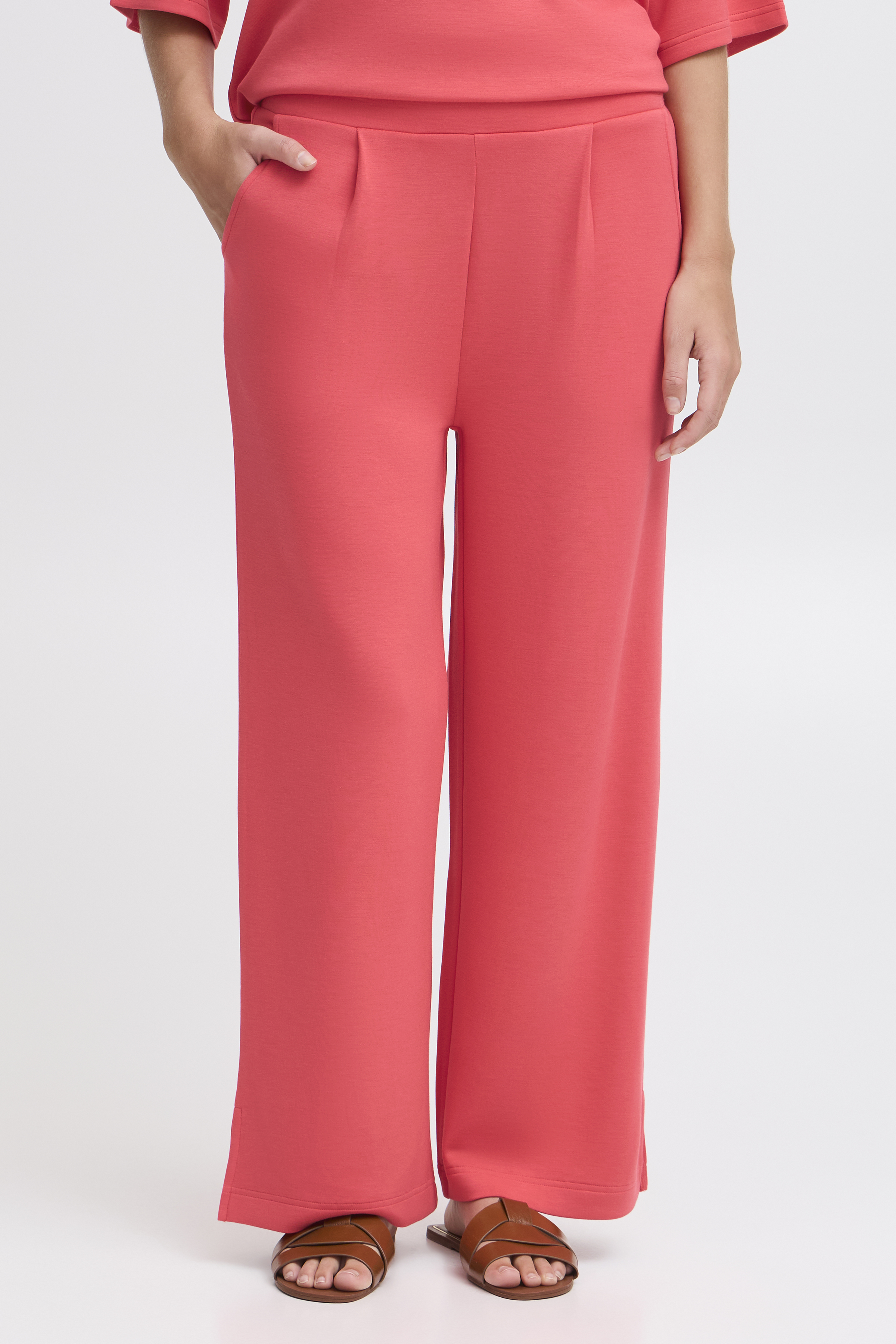 Fransa FRAURORA Broek - Rood - grootte M vor Vrouwen