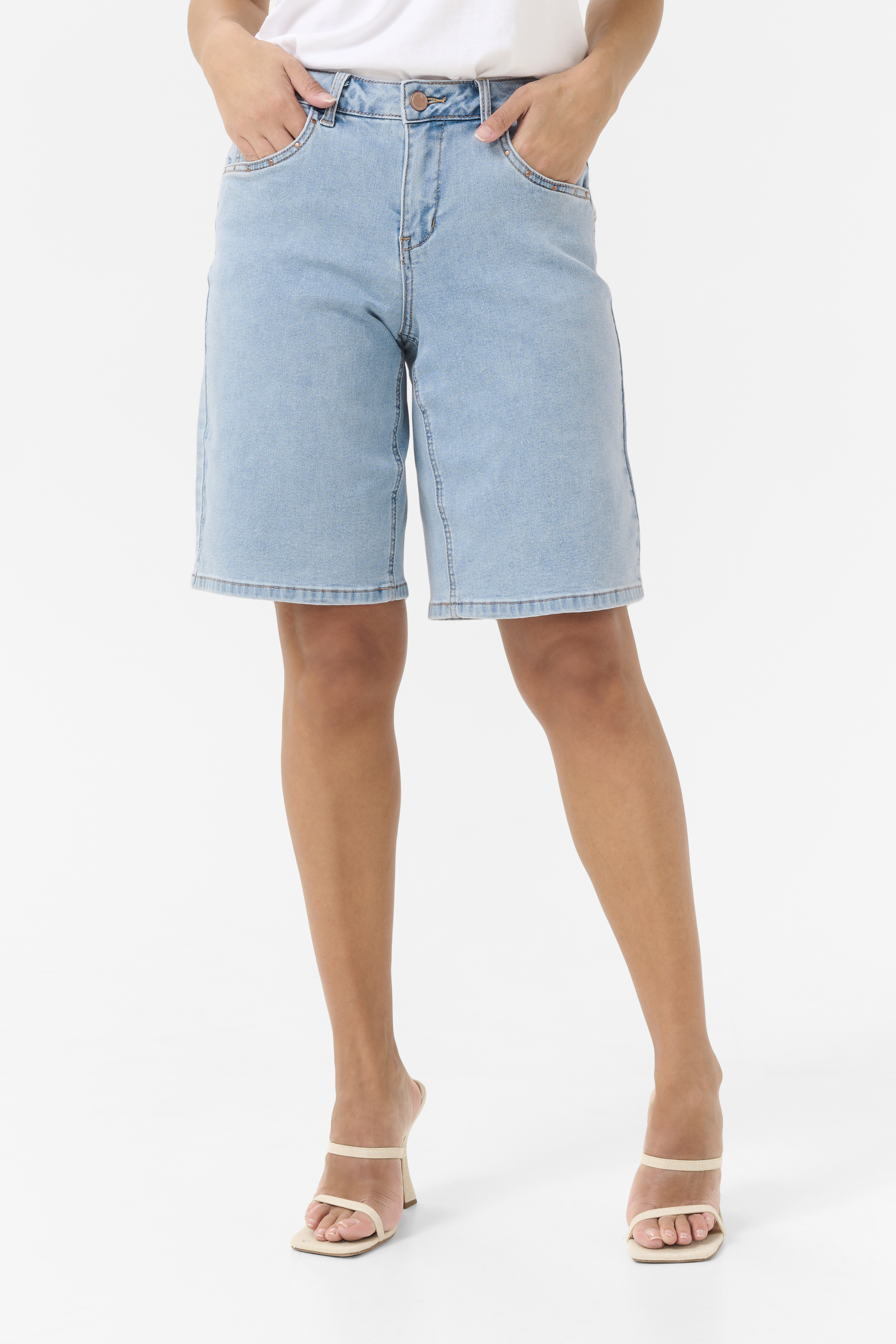 Cream CRLone Shorts - Blå - str 28 för Dam