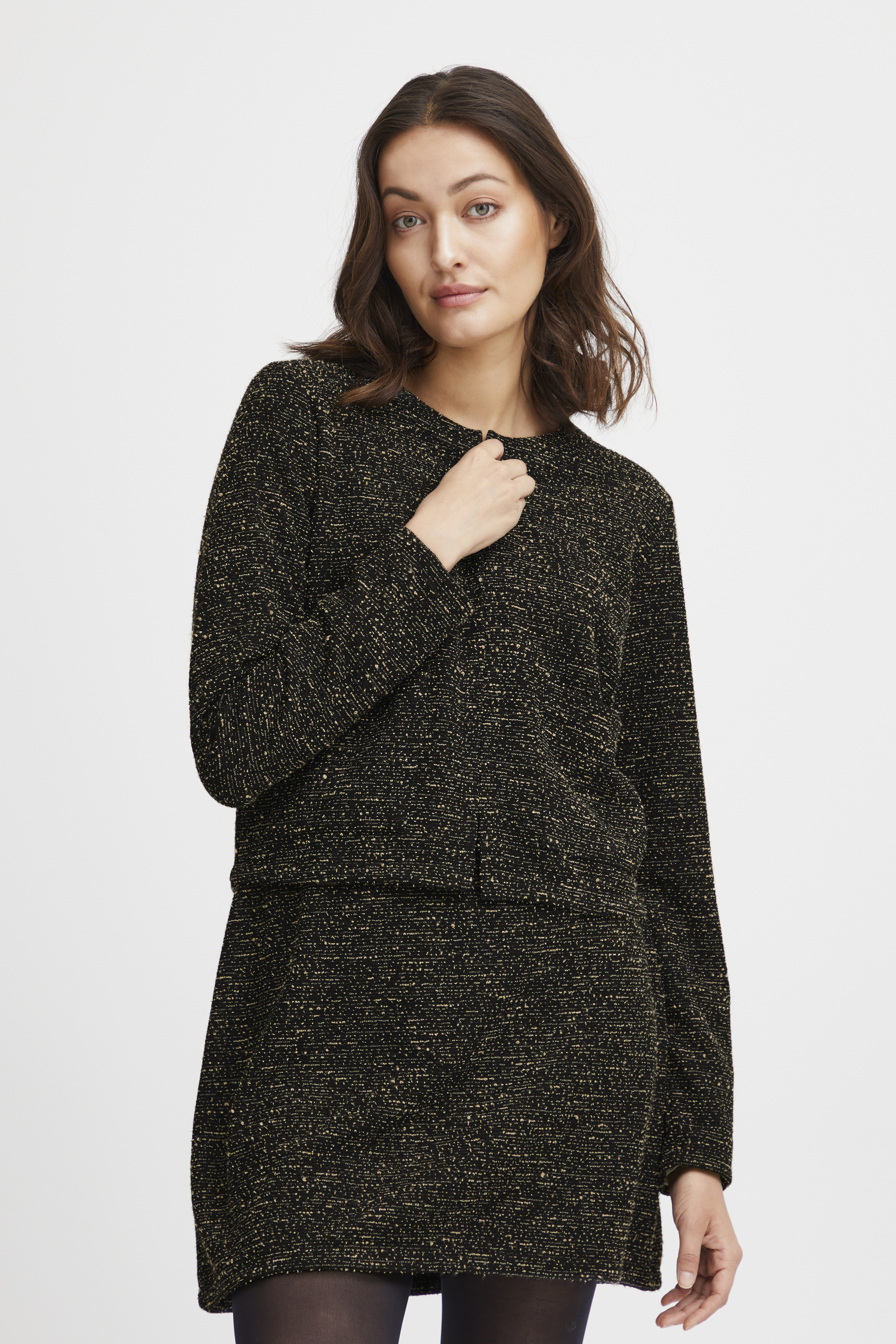 Fransa FRCAMMA Cardigan - Brown - str L för Dam