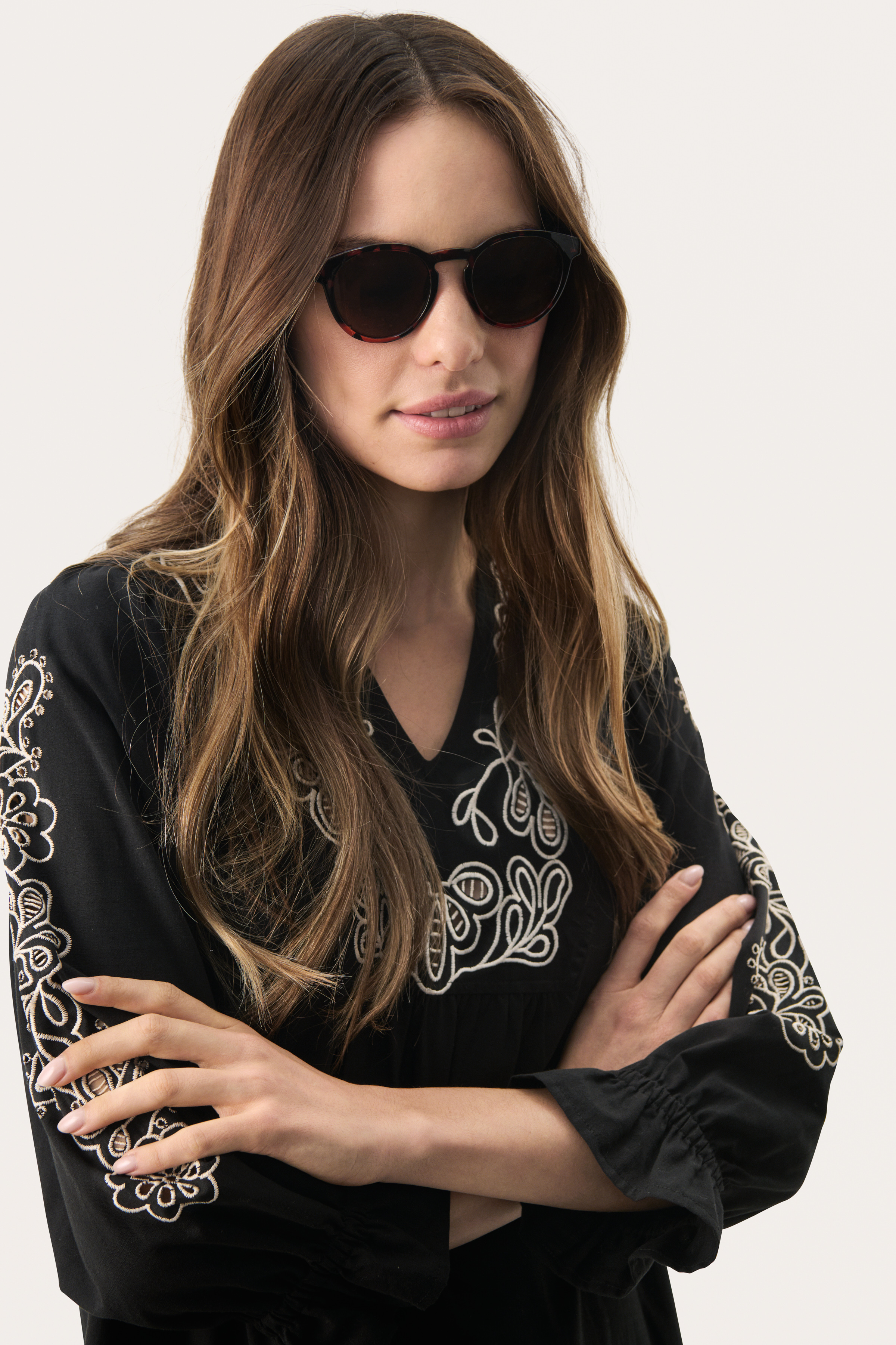 Part Two NinoPW Zonnebril - Brown - grootte ONE vor Vrouwen