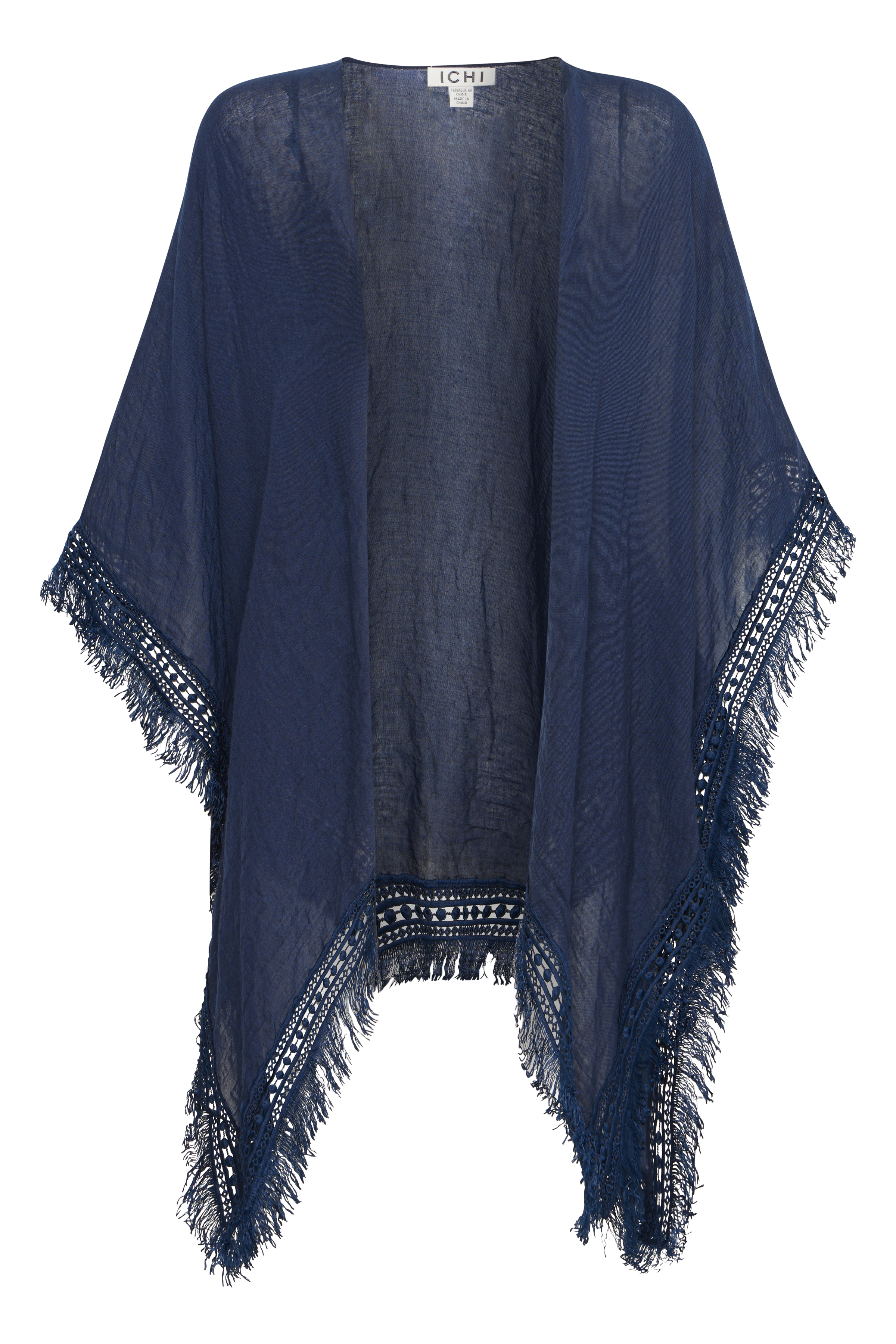 ICHI accessories IAXENIA Kimono kort - Blå - str ONE för Dam