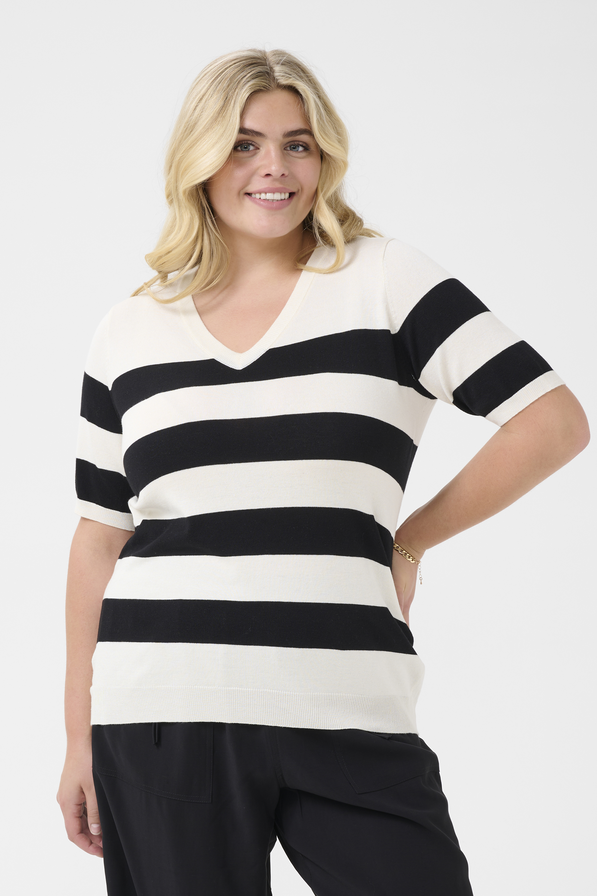 Kaffe Curve KClizzy Pullover - Svart - str S för Dam