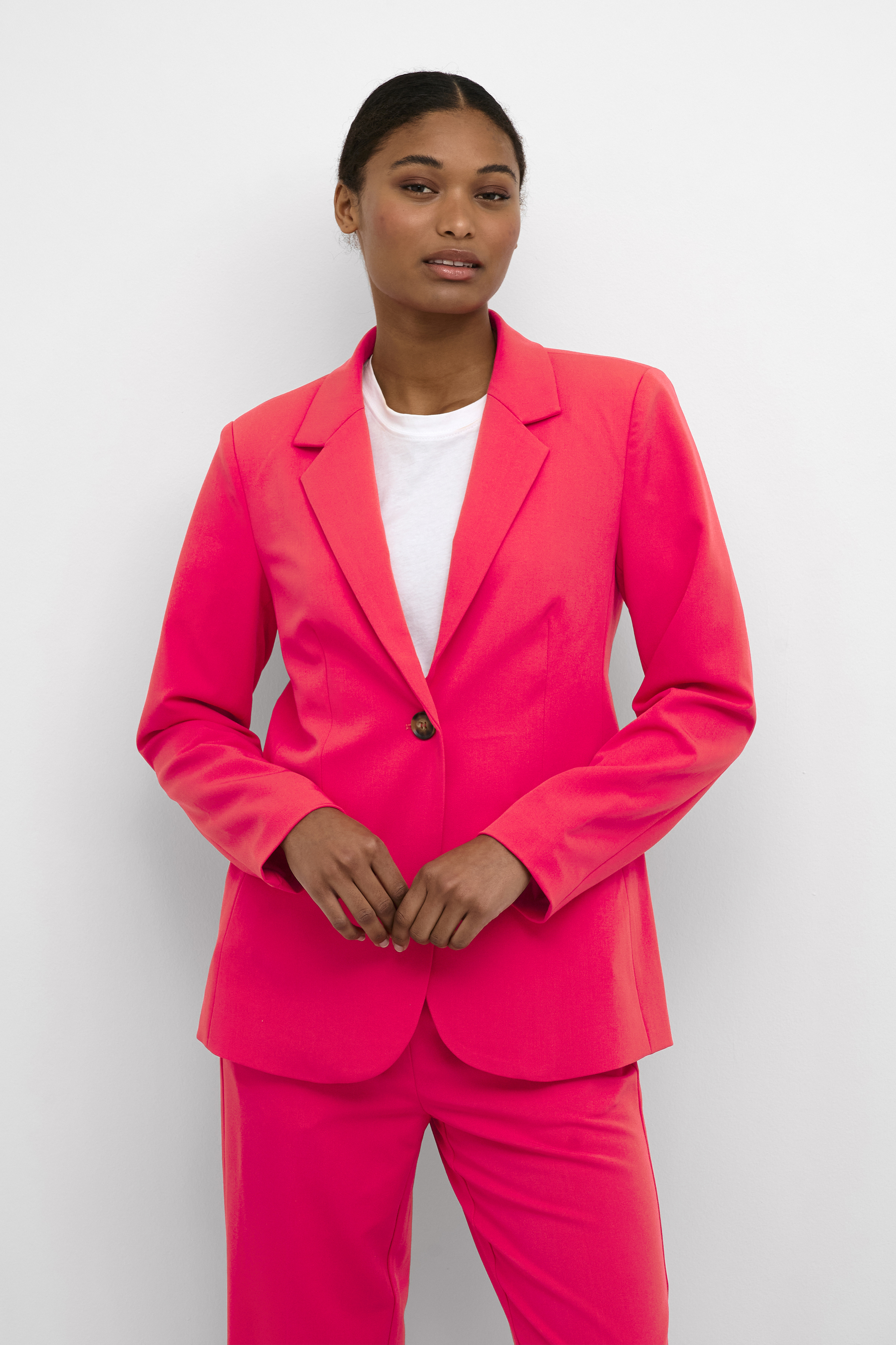 Kaffe KAsakura Blazer - Pink - str 38 för Dam