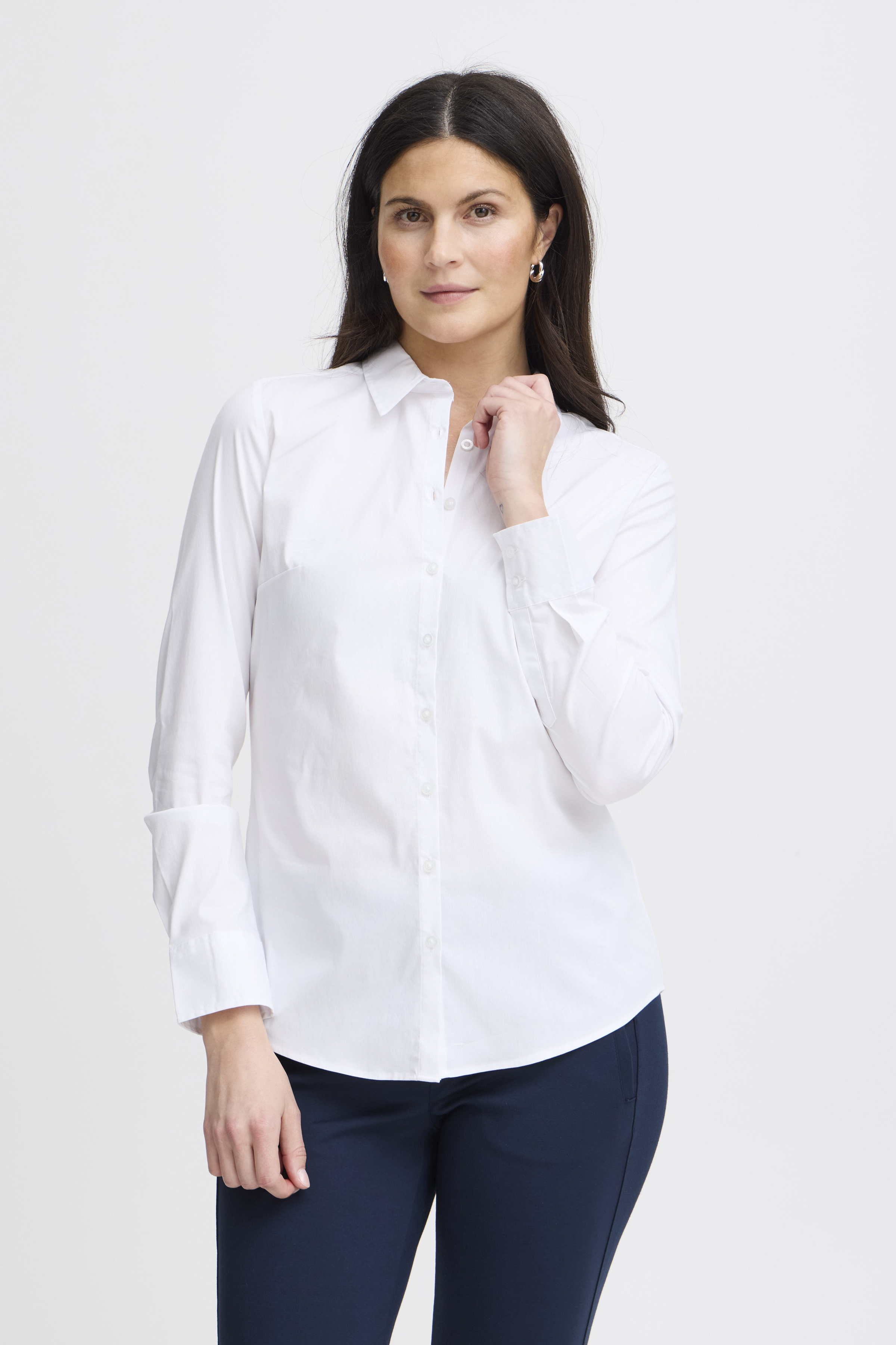 Fransa FRZASHIRT Skjorta - Vit - str XL för Dam