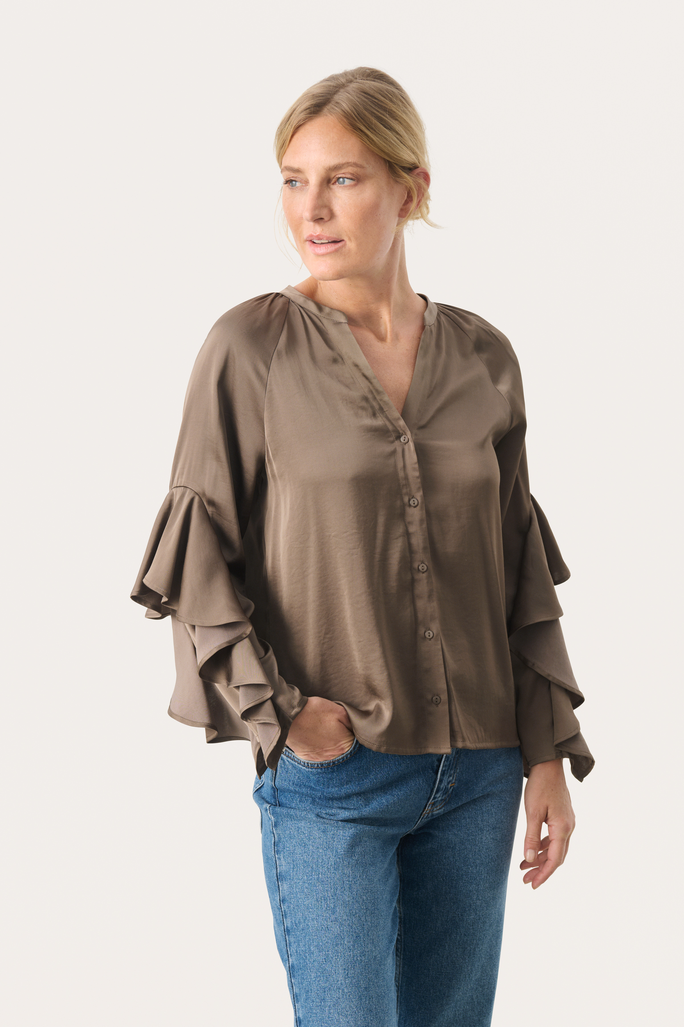 Part Two LeanePW Overhemd - Brown - grootte 32 vor Vrouwen