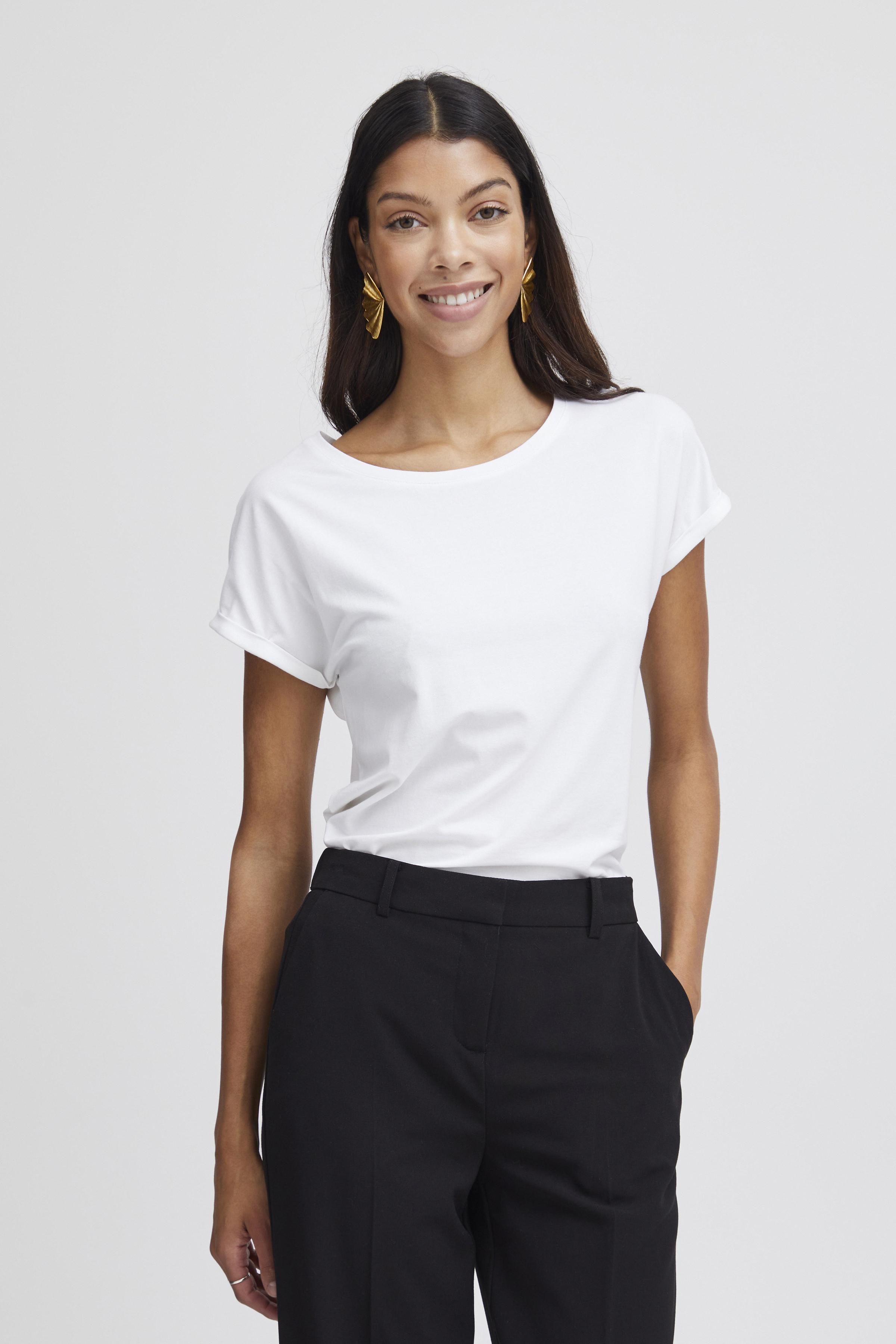 b.young T-shirt korte mouw - Wit - grootte M vor Vrouwen