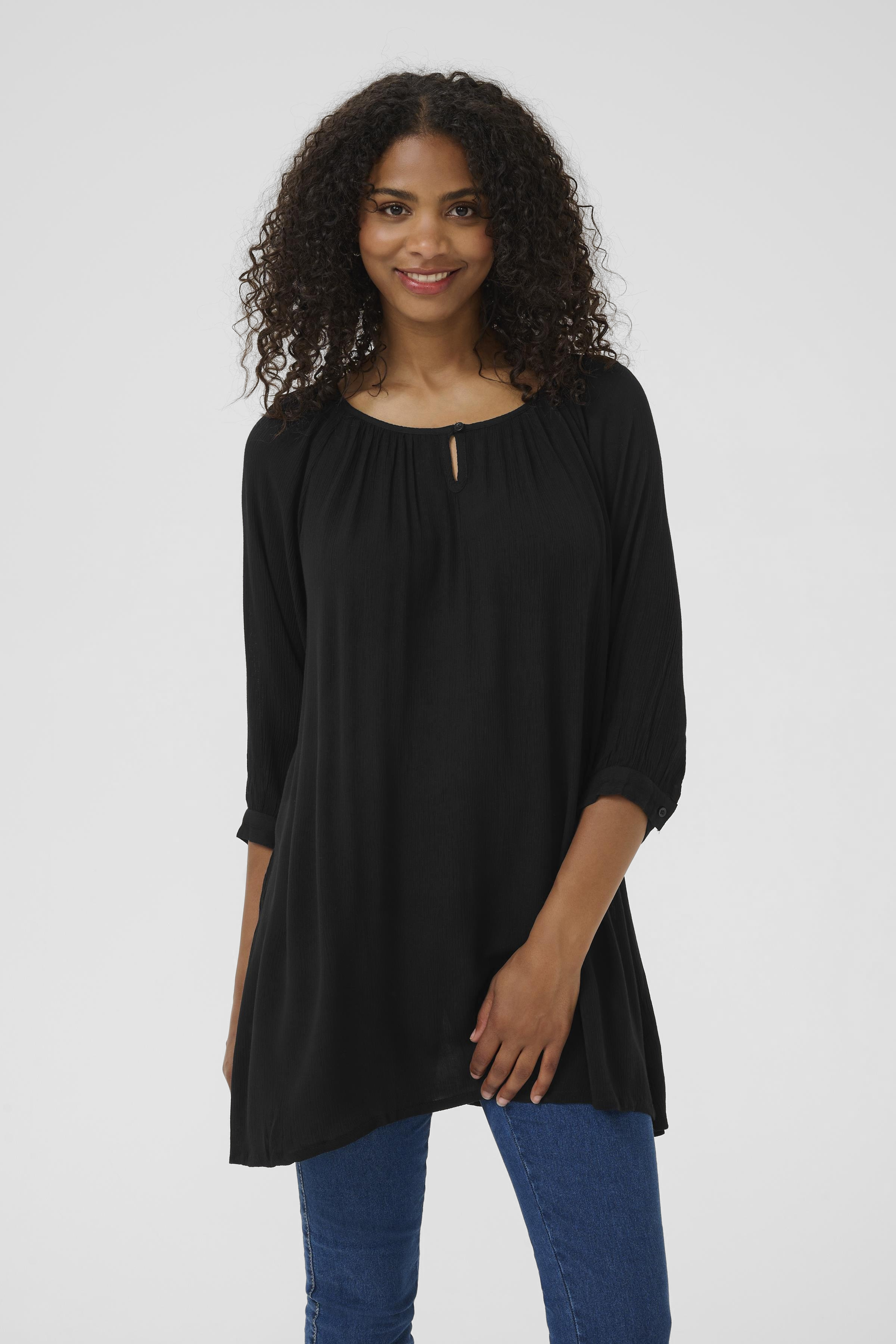 Kaffe Amber Tuniek - Zwart - grootte 34 vor Vrouwen