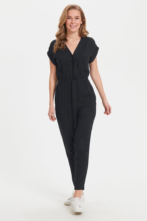 zwart jumpsuit van bon'a parte – door zwart jumpsuit van maat. s-2xl