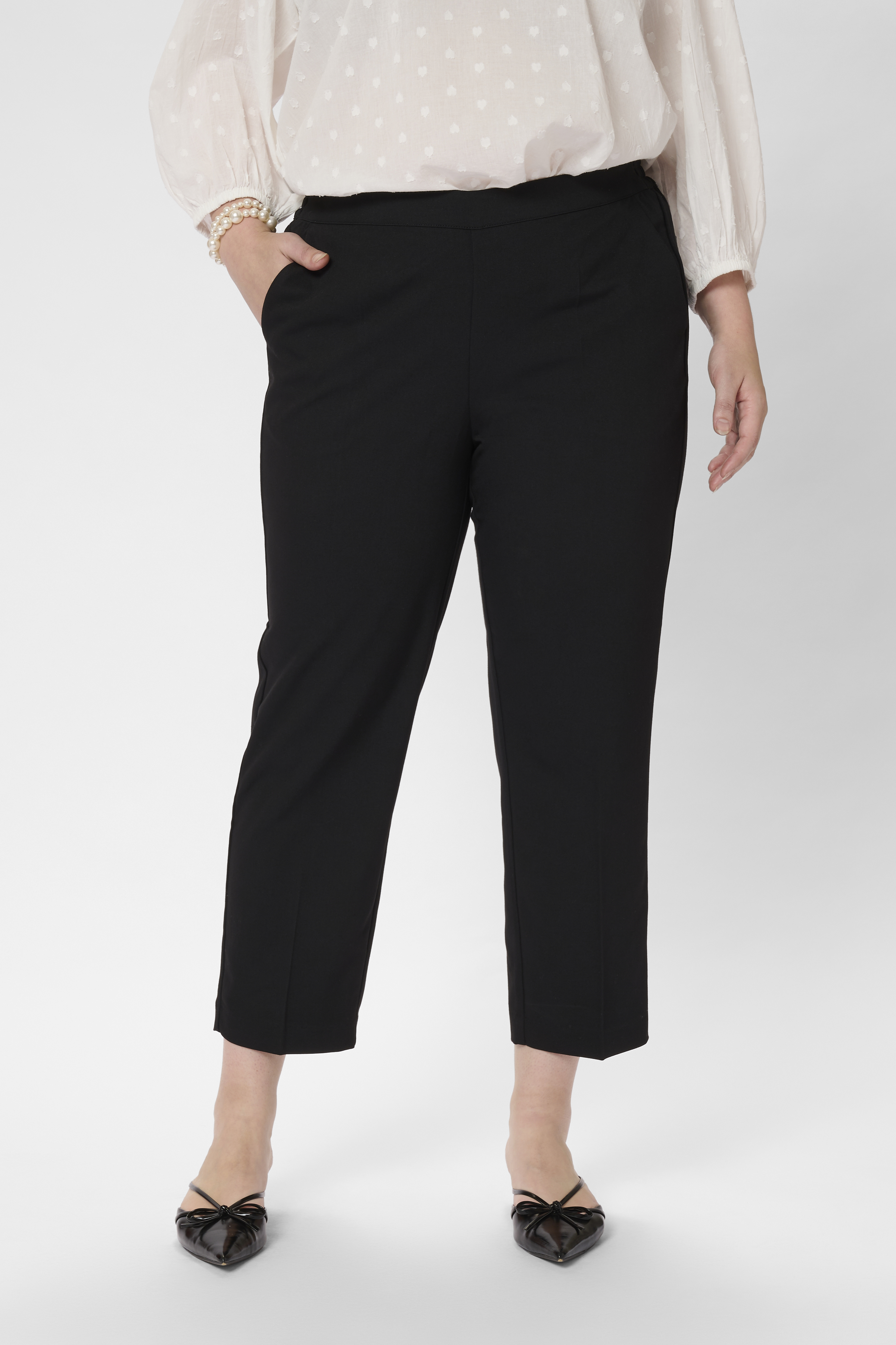 Kaffe Curve KCsakira Broek - Zwart - grootte 44 vor Vrouwen